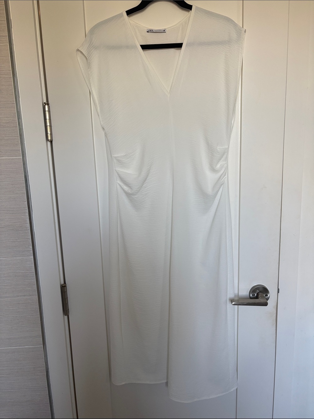 Zara Cream Scoop Neck Top